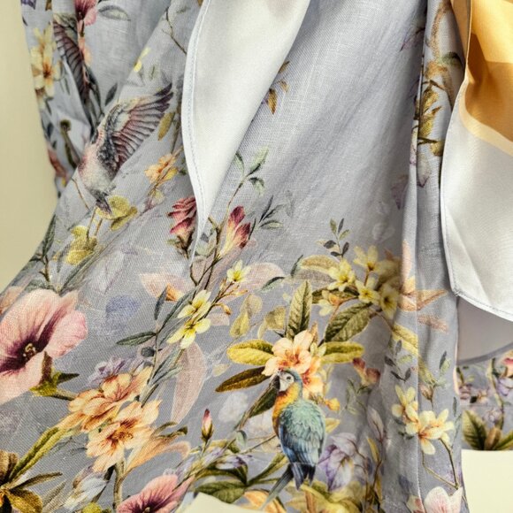 Zimmermann Rebellion Blue Aviary Mini Dress - Picture 9 of 12